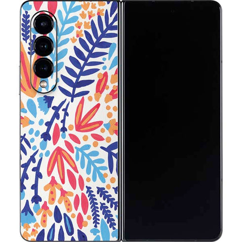 Cat Coq Color Foliage Galaxy Z Fold4 5G Skin